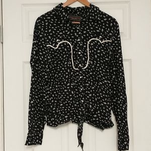 Double D Ranch Women’s Long Sleeve Top                 • Western • Retro • Rodeo